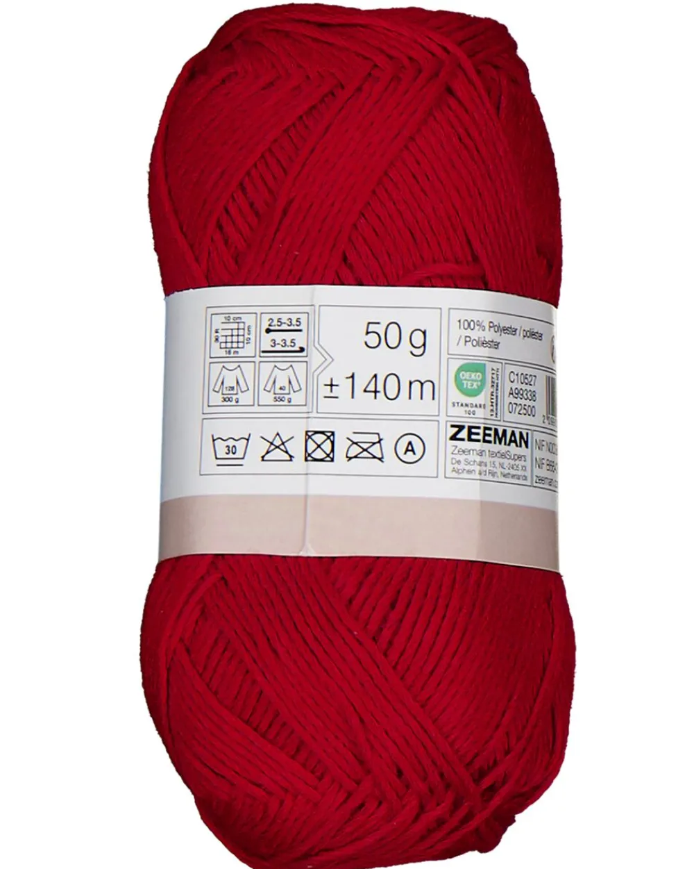 Clearance Zeeman Amy Fil à crocheter - Rouge