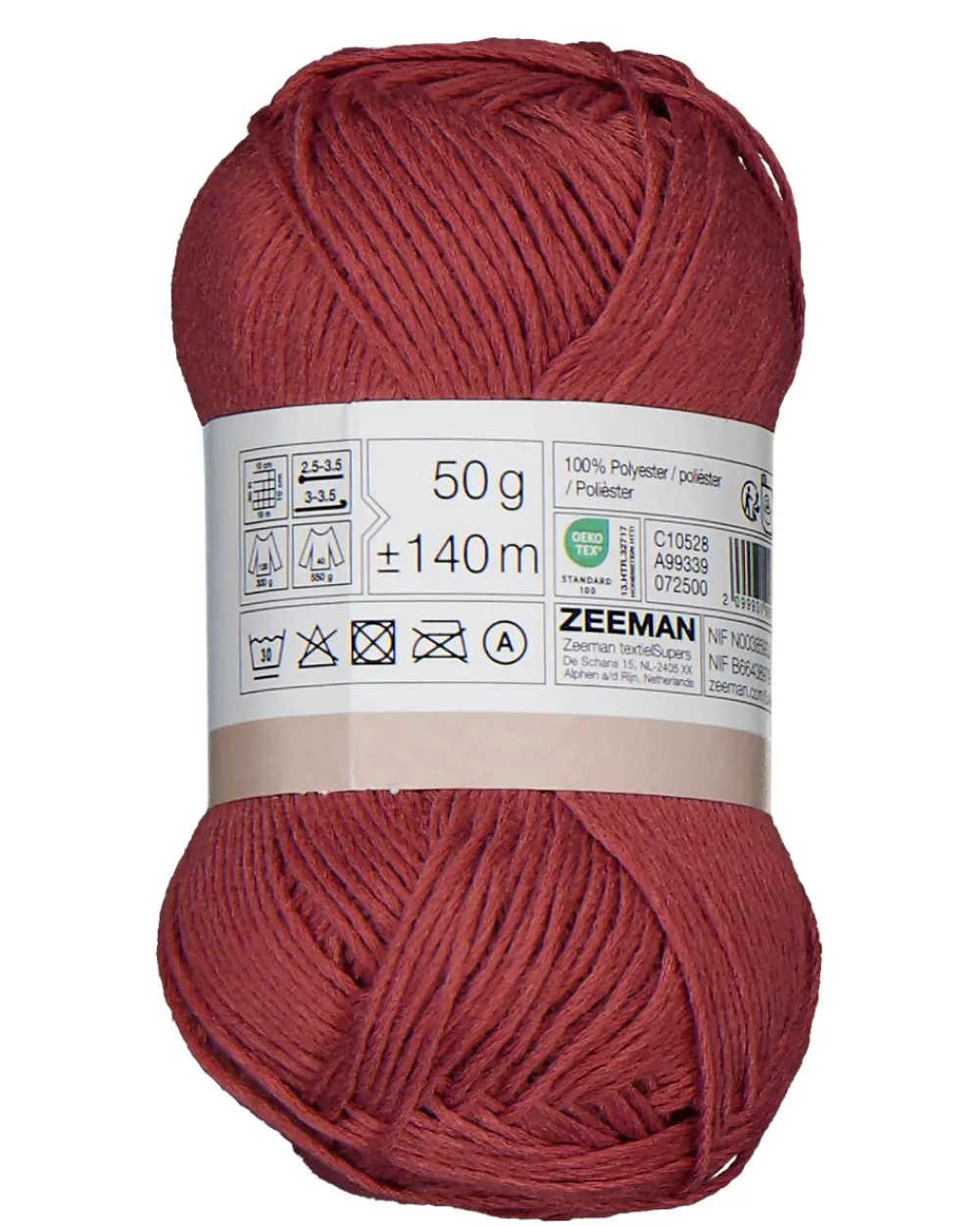 Best Zeeman Amy Fil à crocheter - Rouge
