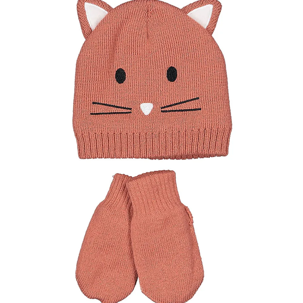 Best Zeeman Bonnet avec moufles - Rose