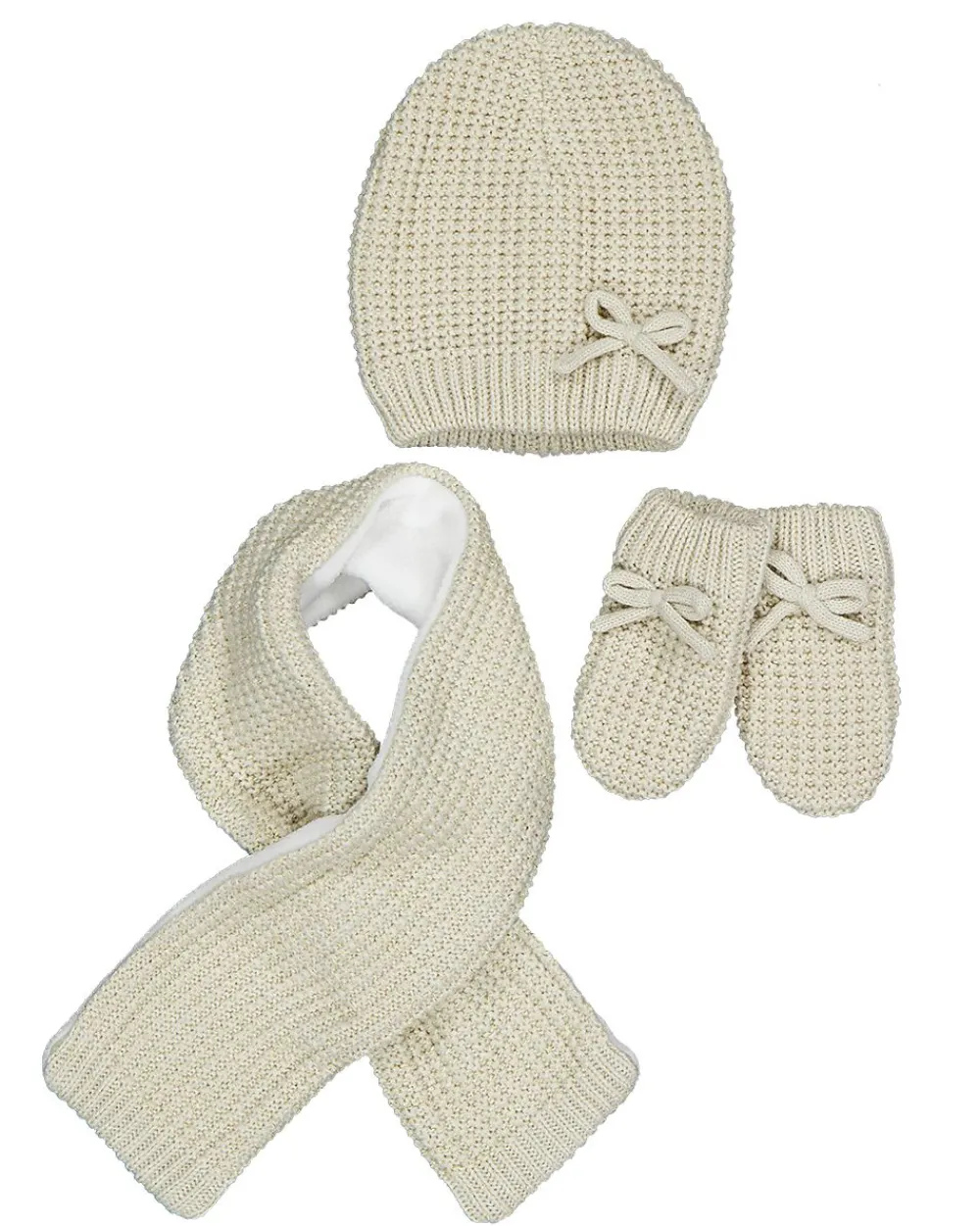 Discount Zeeman Écharpe, bonnet et gants - Beige