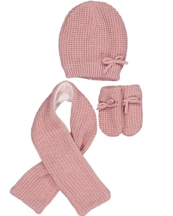 Sale Zeeman Écharpe, bonnet et gants - Rose