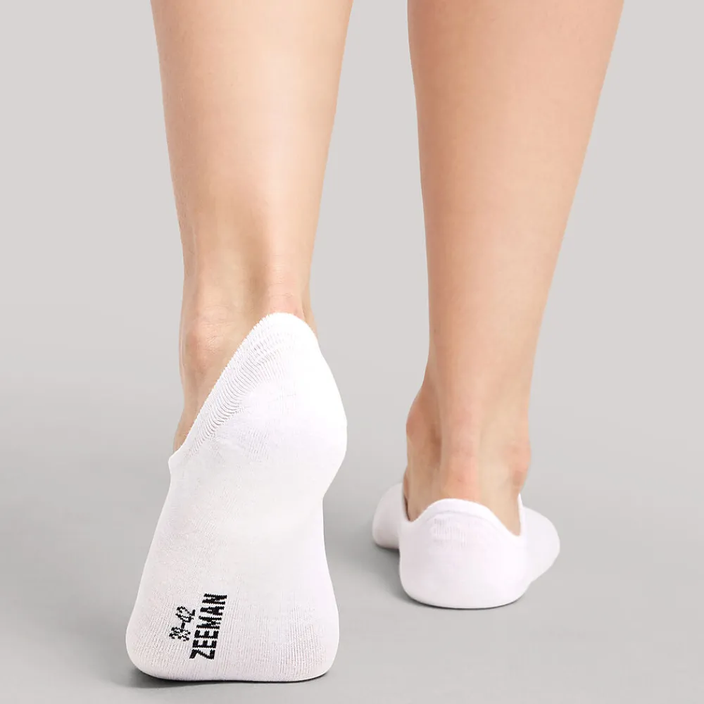 Clearance Zeeman Chaussettes invisibles - Blanc
