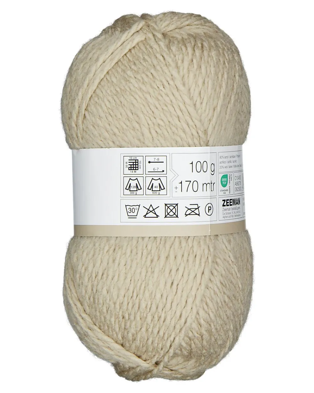 Hot Zeeman Julia Fil à tricoter - Beige