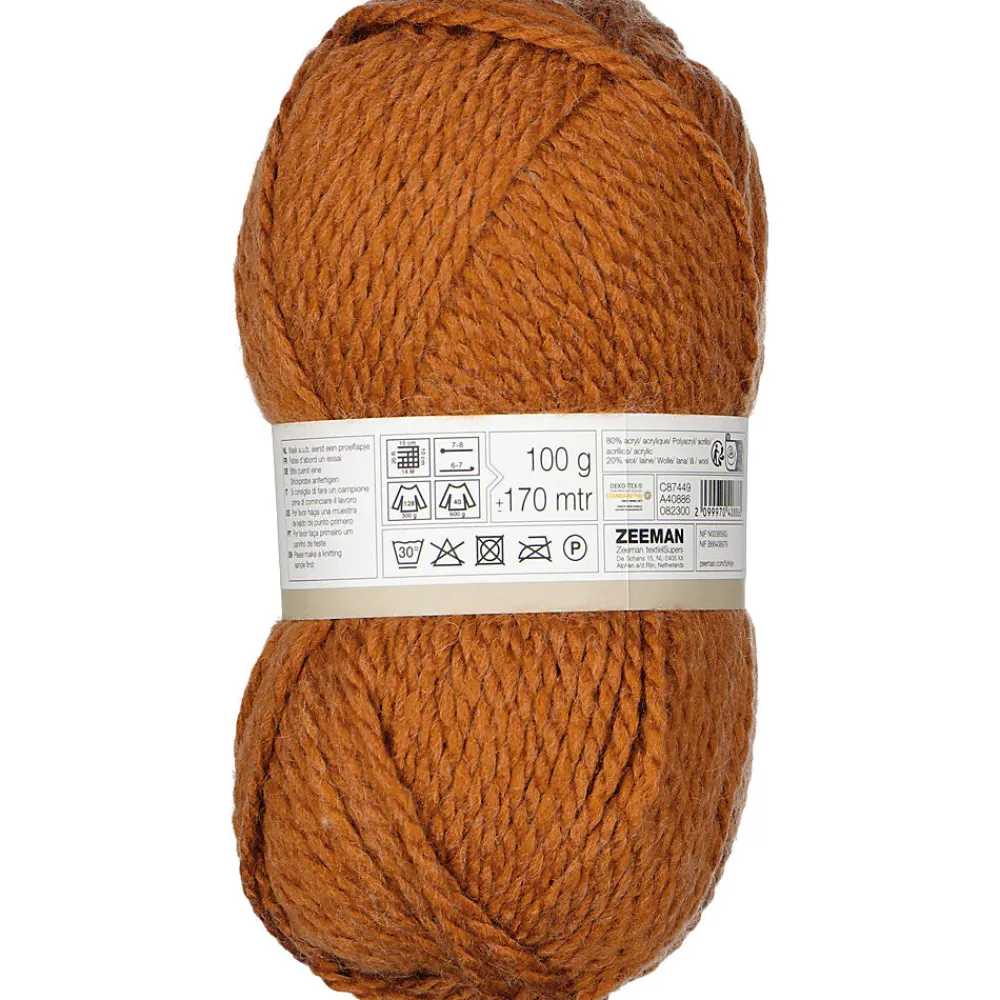 Clearance Zeeman Julia Fil à tricoter - Marron