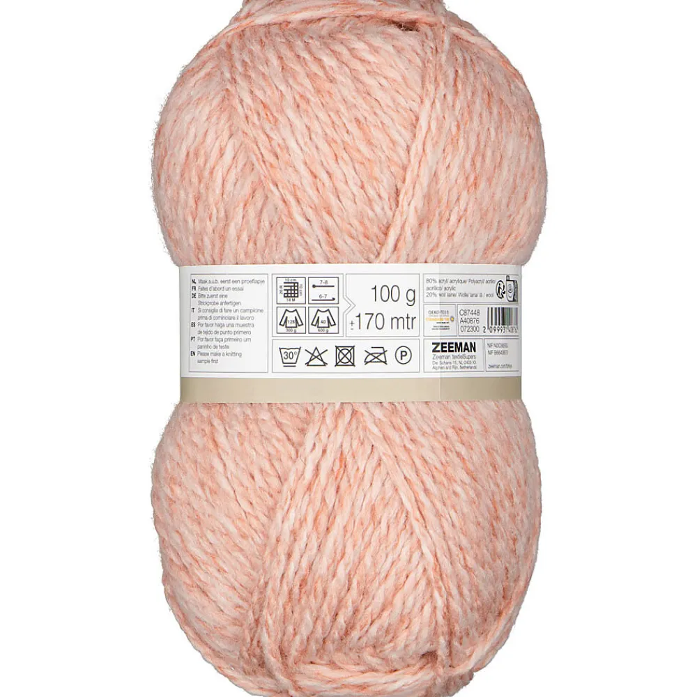Outlet Zeeman Julia Fil à tricoter - Rose