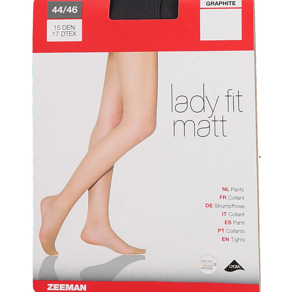 Clearance Zeeman Lady fit Collant - Graphite