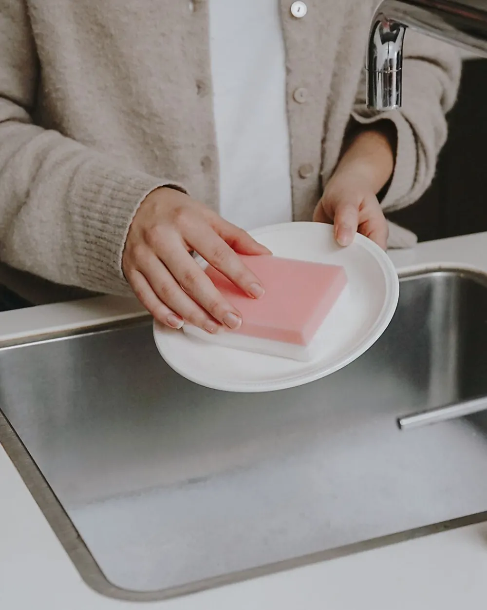 Best Zeeman Éponge - Rose