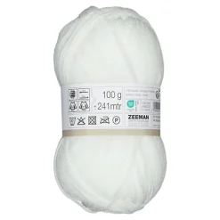 Discount Zeeman Royal Fil à tricoter - Blanc