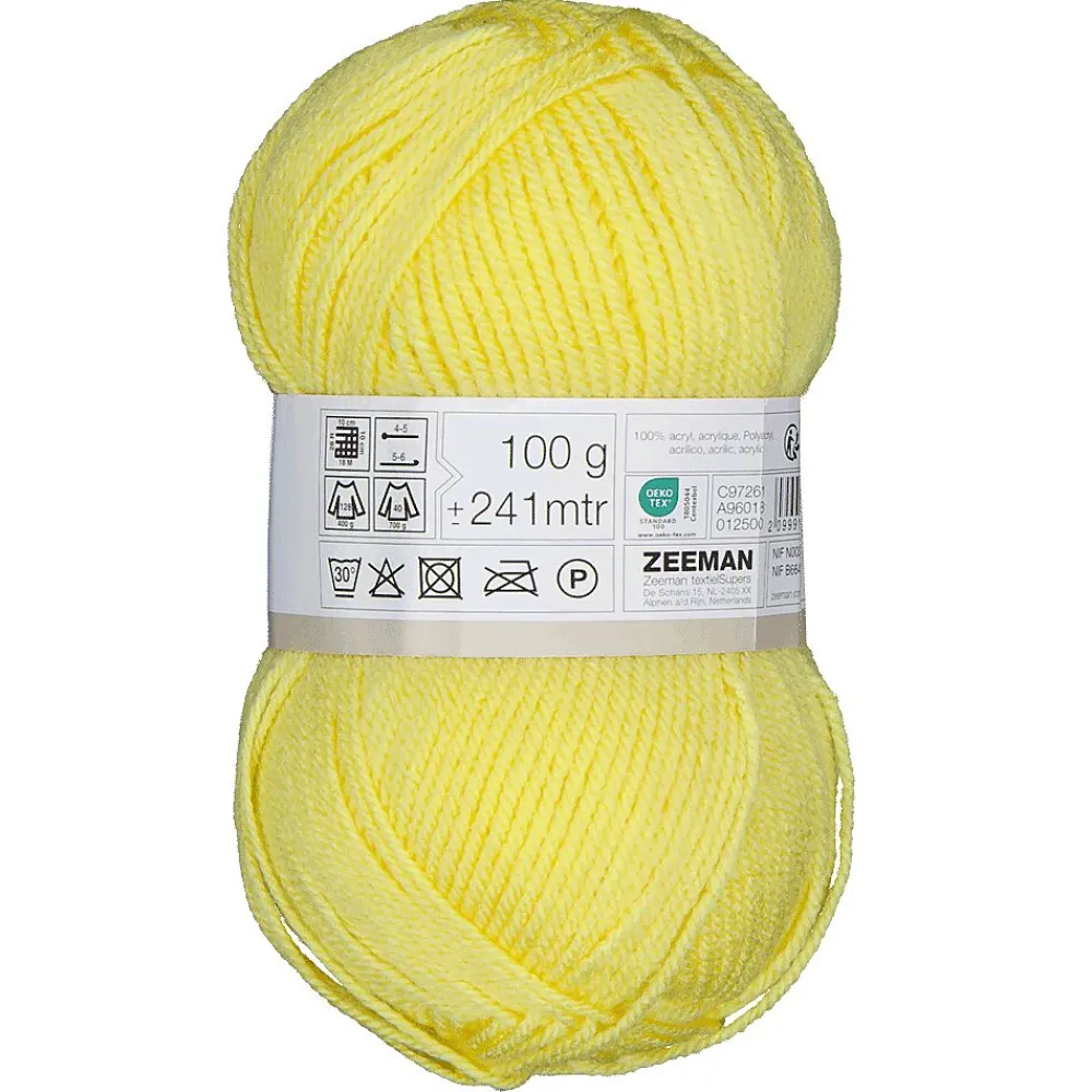 Discount Zeeman Royal Fil à tricoter - Jaune