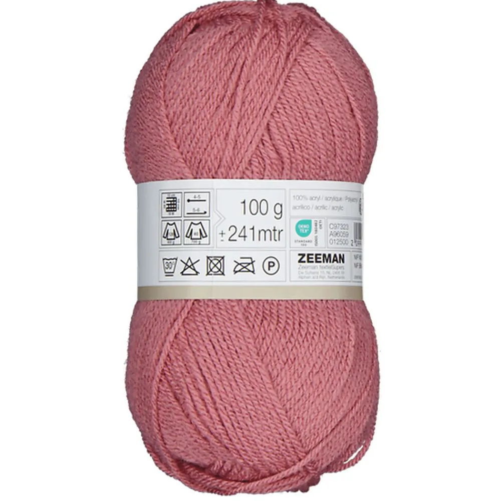 Zeeman Royal Fil à tricoter - Rose