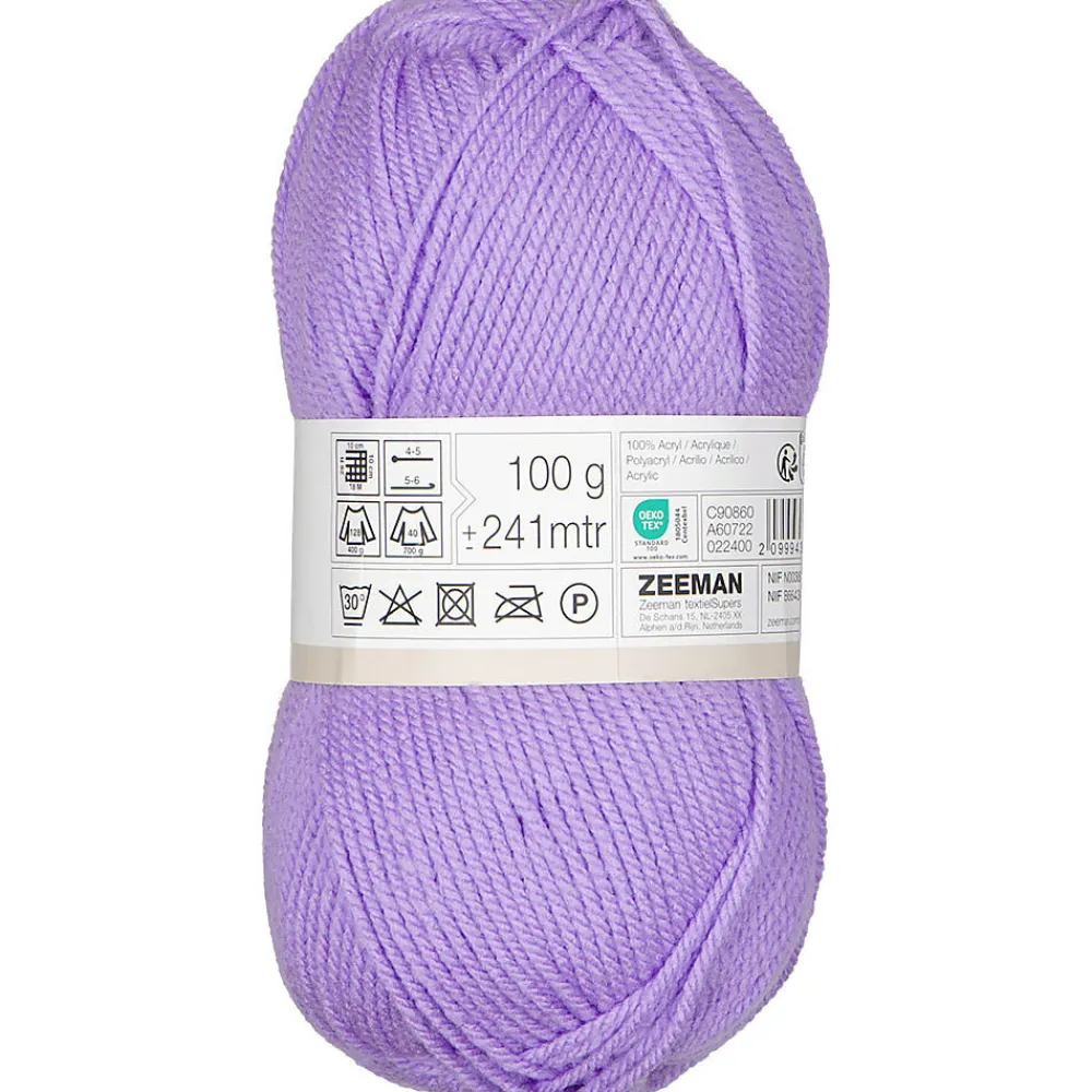 Best Zeeman Royal Fil à tricoter - Violet